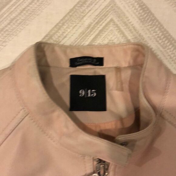 9/15 Exclusively for Saks Pink Leather Jacket, Size 6 - Picture 2 of 8